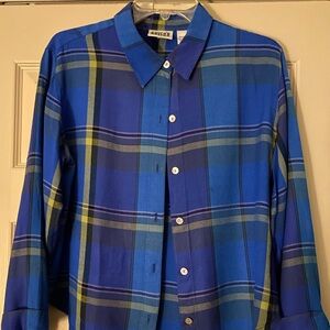 Chicos plaid size 2 button up blouse